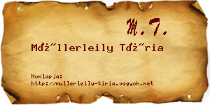 Müllerleily Tíria névjegykártya
